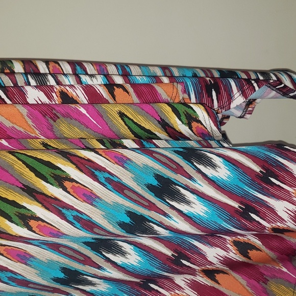 Jennie & Marlis Colorful Y2K A-Line Midi Asymmetrical Skirt S/M - Picture 9 of 16